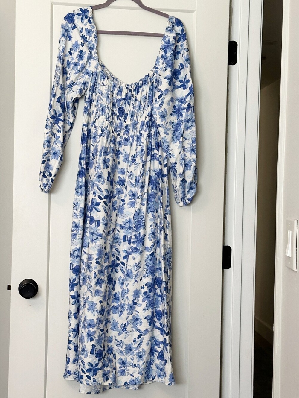 H&M Smocked Midi Dress